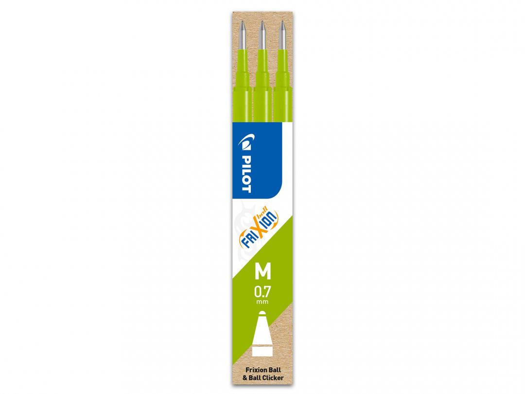 Wkład do pióra kulkowego Frixion Ball 0,7 mm. jasnozielony (3 szt.) Pilot